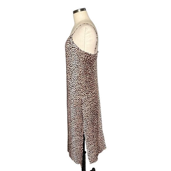 AUGUSTE THE LABEL Animal Print Cheetah Pattern Slip Mini Dress Women's Size 4 - Picture 2 of 5